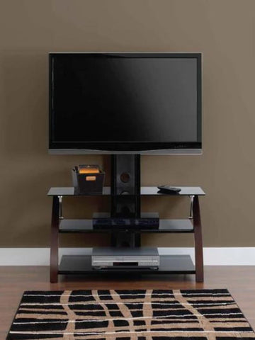 BENTWOOD 55寸電視掛架連玻璃儲物層架 - IFCO Hong Kong