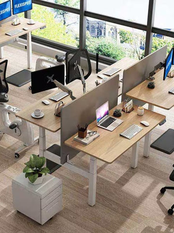 FlexiSpot E7H Duomo 雙工位電動升降辦公桌 - IFCO Hong Kong