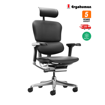 Ergohuman Elite Leather 2.0 Genuine Leather Ergonomic Office Chair