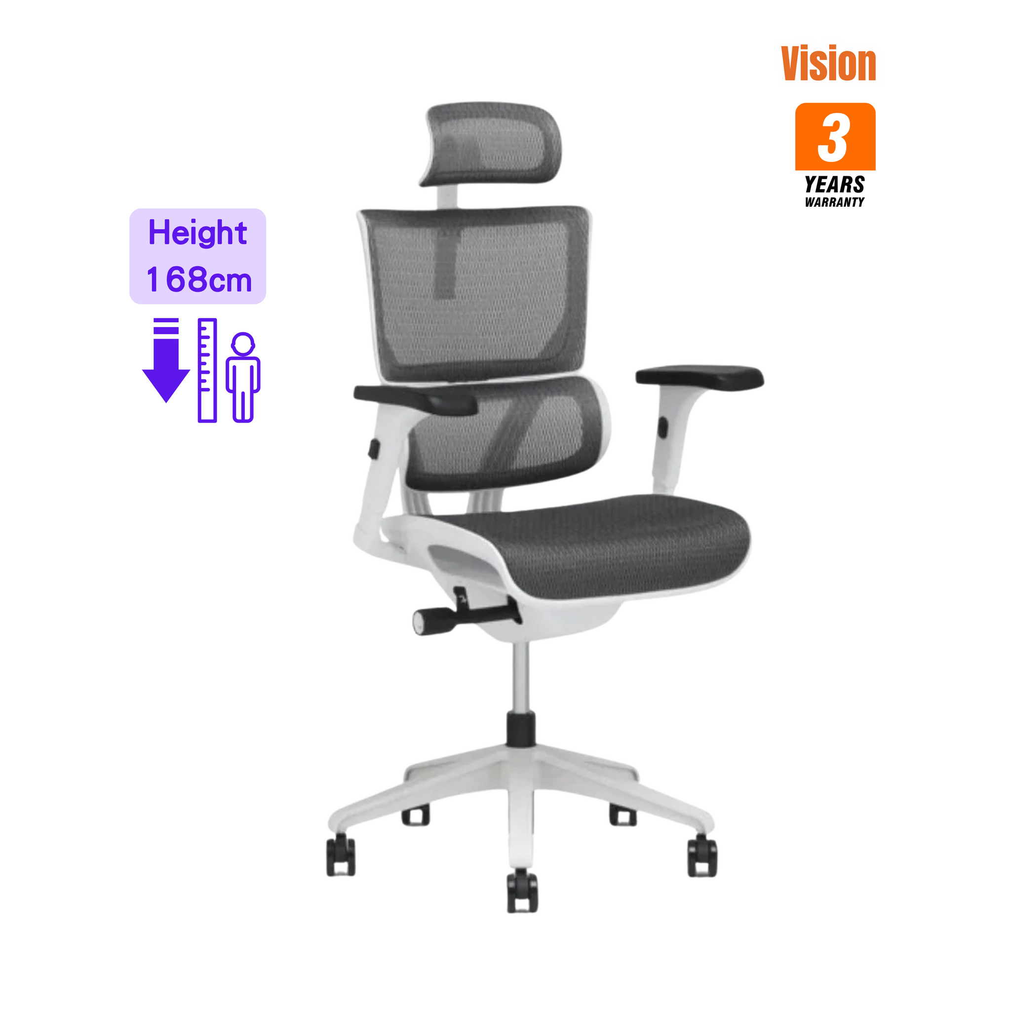 Vision V30 Small Ergonomic Office Chair