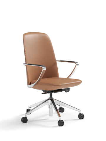 Elliott Mid Back Leather Office Executive Conference Chair