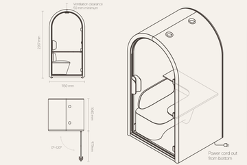ARK LO Acoustic Pod | Private Silent Workspace Booth for Office & Focus