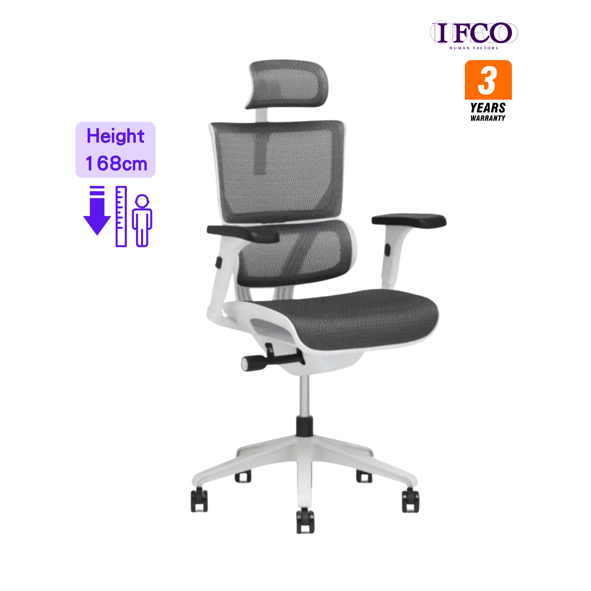 IFCO 香港人體工學專家 – Vision V30 Small Ergonomic Office Chair