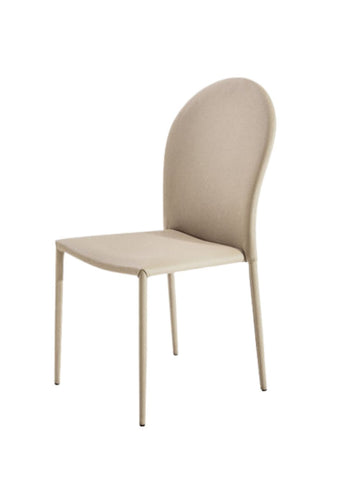Amos Faux Leather Round Back Dining Chair