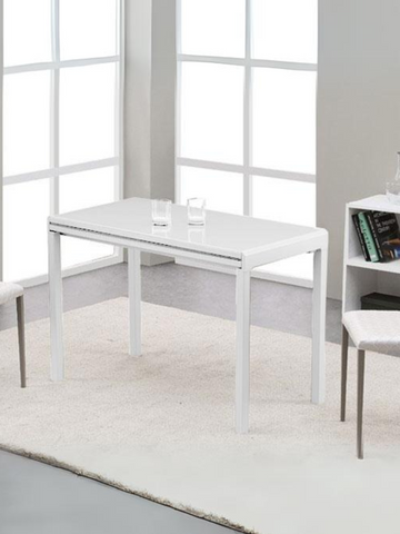 Cobie Tempered Glass Extendable Dining Table