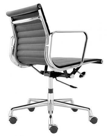 EAMES - AL Mid Back Office Chair (Leather Aluminum Alloy Version)